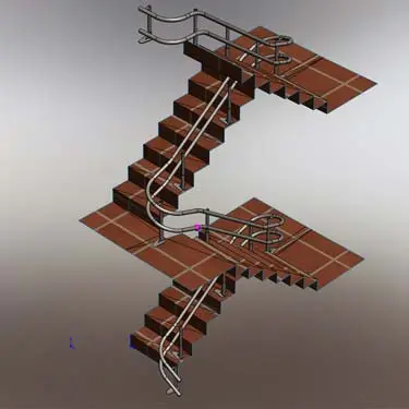 3D Model of Rail System
